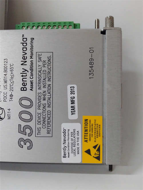 BENTLY 135489-01 振動(dòng)監(jiān)測(cè)系統(tǒng)模塊